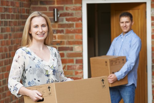 Commercial office relocation service in Hammersmith near busy streets