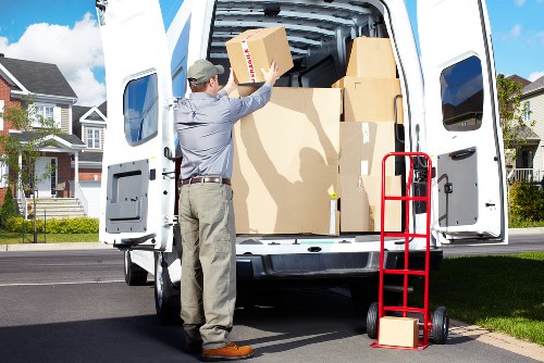 Local removals service handling stairs in a Hammersmith flat