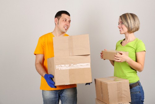 A local moving van ready for collection and delivery in Hammersmith
