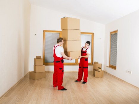 Van driver helping with a flat move in West London