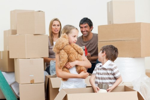 Packed household items ready for short-term or long-term storage